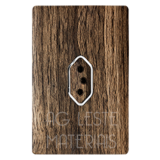 Conjunto Tomada Vertical 10A  - Novara Especiais Carvalho